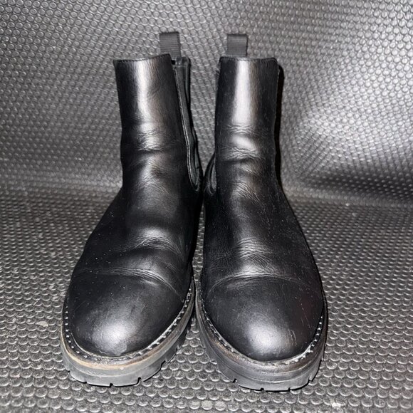 Thursday Boot Company Legend Black Matte Leather Chelsea Boots Women’s Size 7.5 - Picture 2 of 9